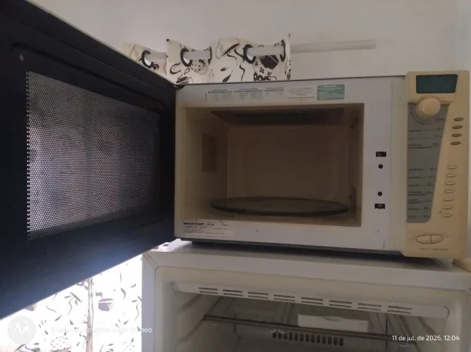 Microondas Brastemp funcionando tudo