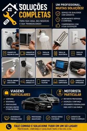 Serviços em geral à domicílio