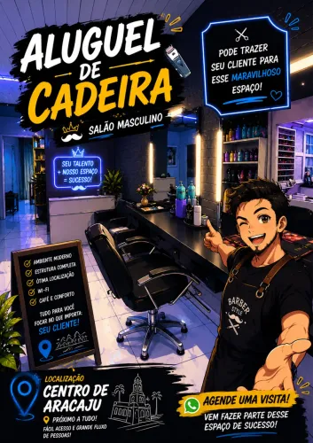 Aluguel de cadeira de salão