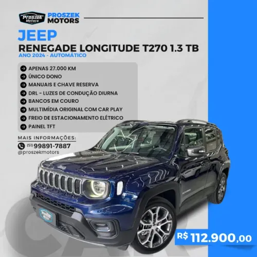 Jeep Renegade Long. T270 1.3 TB 4X2 Flex Aut. 2024