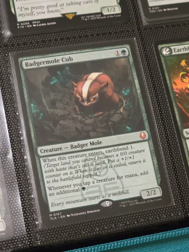 Carta Magic The Gethering Badgermole Cub Filhote de Toupeira Texugo