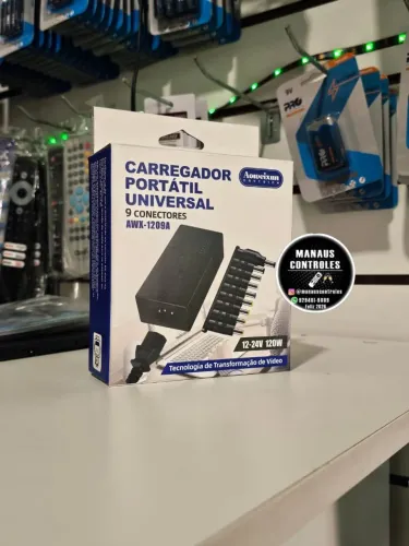 Carregador Universal Para Notebook 120w 9 Conectores