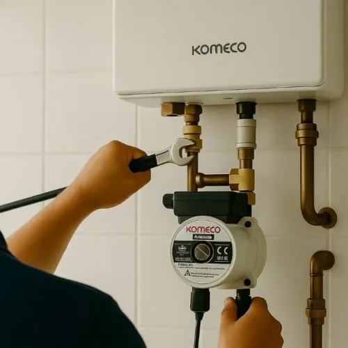 Instalação de pressurizador