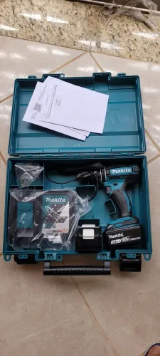 Parafusadeira Furadeira 18V Impacto Dhp482 Makita 2 Baterias