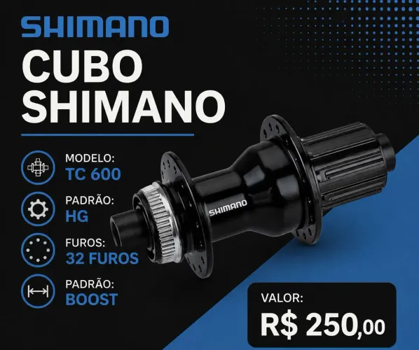 Cubo traseiro shimano