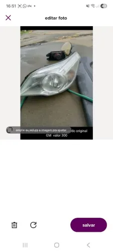 Farol esquerdo montana gm original 