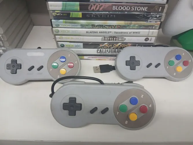 CONTROLE USB MODELO SNES 