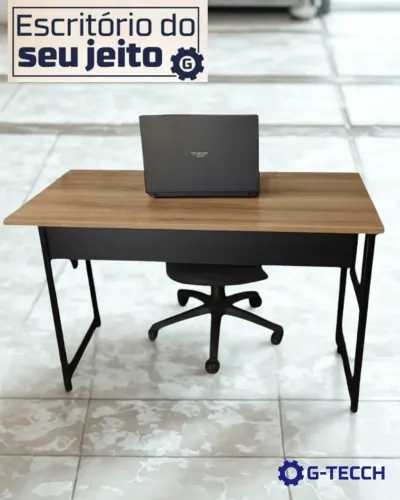 Mesa de Escritório Reforçada 1,1 m NOVA Escrivaninha Multiuso Notebook Estudo Computador