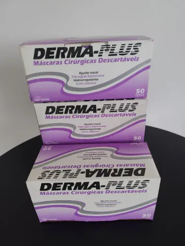 Máscaras descartáveis, derma-plus