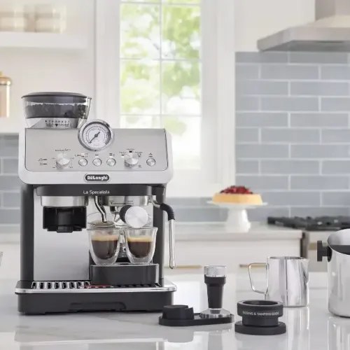 Cafeteira espresso capuccino De'longhi La Specialista Arte 220v EC9155.W EX:2 kit barista