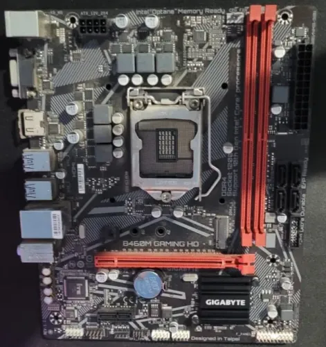 Placa-mãe Gigabyte B460m Gaming Hd, Cpu Intel Lga Ladan