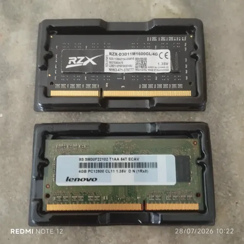 MEMÓRIA RAM 4GB DDR3 NOTEBOOK