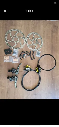 Freio hidráulico IIPRO R2X4 4 pistões MTB leve.IIPRO R2X4