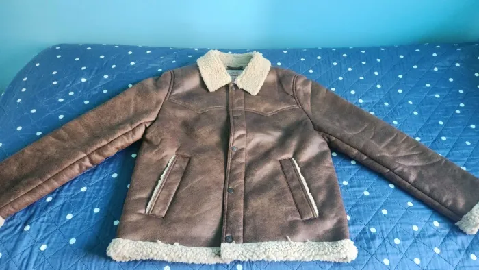 Jaqueta Couro Sintético Levi's® Giii Western Rancher Marrom
