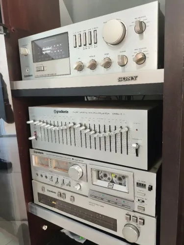 Maravilhoso set Gradiente, linha compo 100% original em perfeito funcionamento