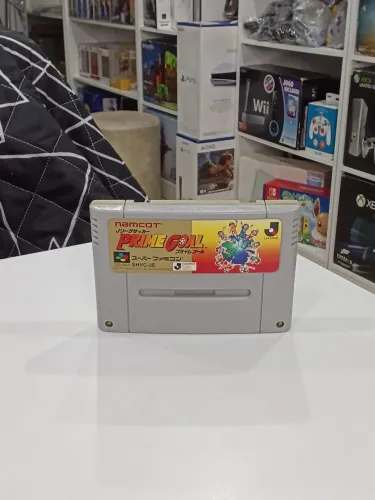 Vendo Cartucho J. League Soccer: Prime Goal Original para Super Famicom Semi novo 
