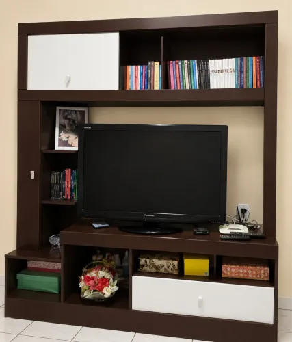 Estante Home Theater p/ Sala de Estar - Moderna, Robusta e Muito Conservada!