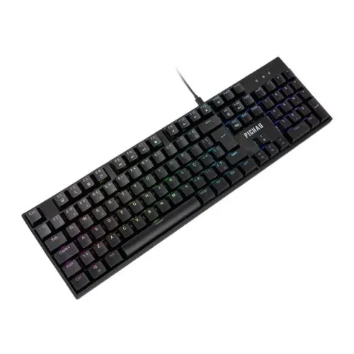 TECLADO MECANICO PICHAU AURUM V100, RGB, SWITCH HUANO VERMELHO, PRETO, PG-ARM-RGB01