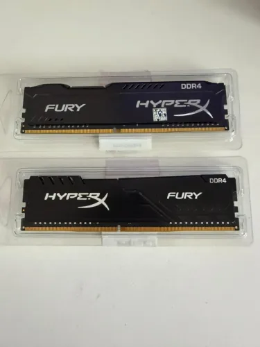 Kit 2 Memórias Kingston Fury HyperX DDR4 8gb cada
