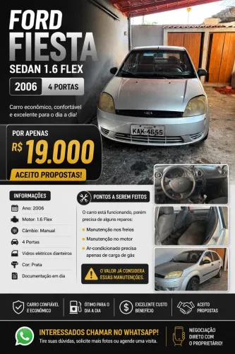 Ford Fiesta Sed. 1.6 8V Flex 4P 2006
