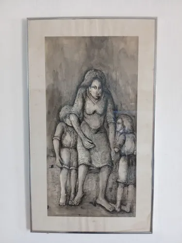 quadro é de autoria do artista plástico brasileiro Ivanir Geraldo Vianna.