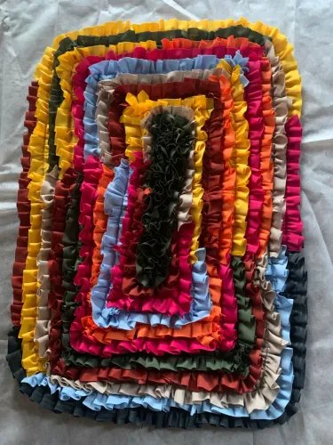 Tapete antiderrapante 42x65 para Banheiro e Porta Tapete Decorativo Unitário 