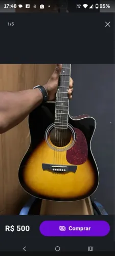 Vendo um violão seminovo Tagima .