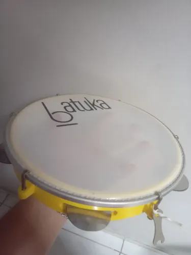Pandeiro Batuka Amarelo nunca usado