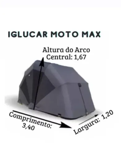 Garagem Retrátil Iglucar - Moto Max Luxo