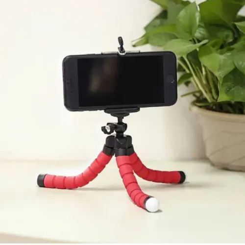 Mini Tripé Flexível Universal Suporte de Mesa para Celular