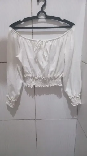 Blusa Ciganinha Branca Feminina M