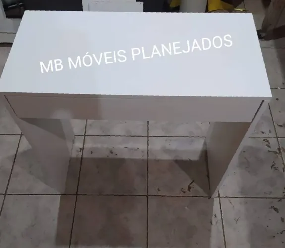 Penteadeira nova com divisórias 100% MDF branco