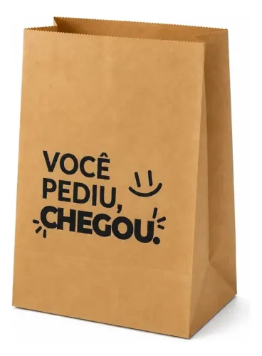 Saco kraft 25x18x12 ( Você pediu chegou )