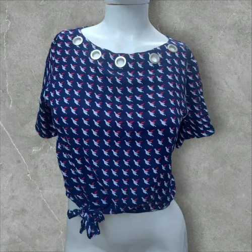 Blusa estampa de passarinho