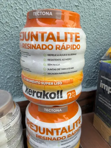 Rejunte resinado porcelanato - 2 potes 50,00