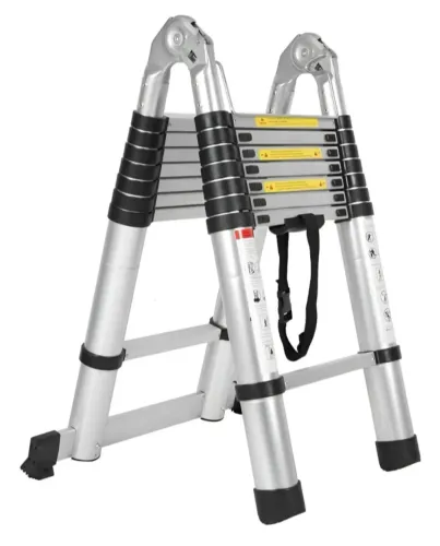 Escada Telescópica 3,8 Metros 13 Degraus 150 kg Multifuncional