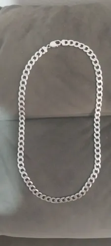 Corrente de Prata 925. 55cm, 55g, Sem Detalhes.