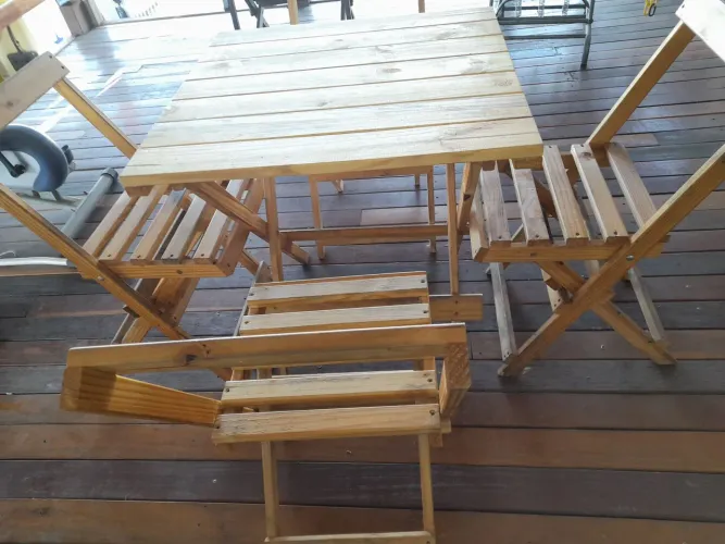 Mesas e cadeiras de bar dobrável