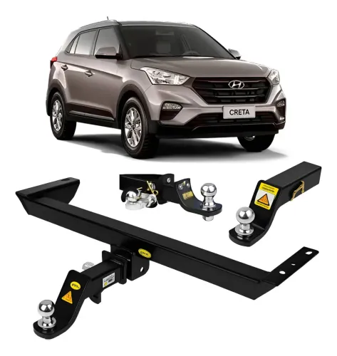 Reboque Completo Removível Hyundai Creta 2017 À 2024 Engate