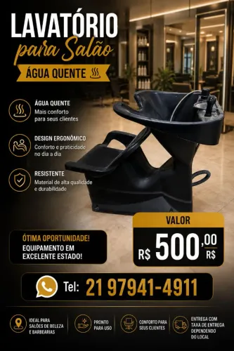 Lavatório água quente