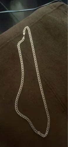 Corrente de prata 5mm 60 cm