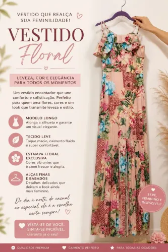 Vendo vestido floral lindo