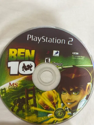 Jogo ps2 ben10 funcionando perfeitamente com algumas marcas de uso