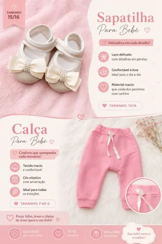 Calça e Sapato - Infantil 