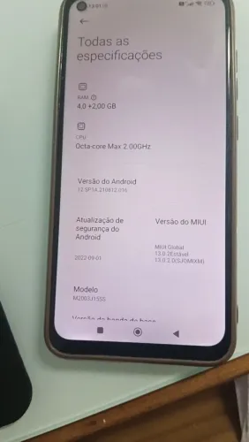 REDMI NOTE 9 128 GB ( USADO)