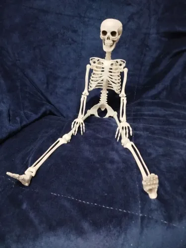 Esqueleto de Halloween com 0,90cm