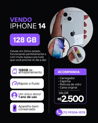 iPhone 14 - 128gb