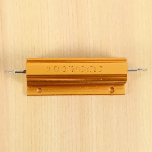 2 Resistores 8r 100w Alumínio Carga Fantasma 4, 8 Ou 16 Ohms