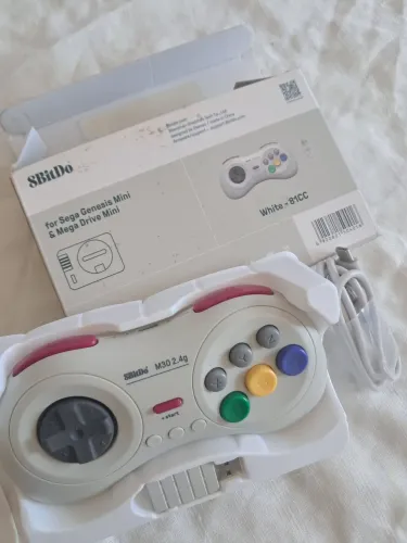 Controle 8bitDo mega drive e pc