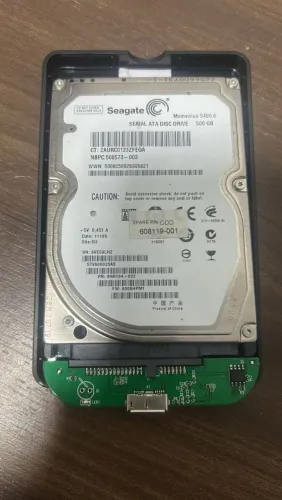 HD de 500gb com case externo usb
